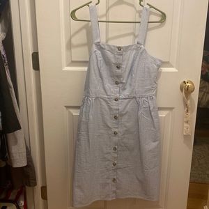 J Crew dress. Size 4. Blue and white.